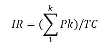 Формула индекса рентабельности